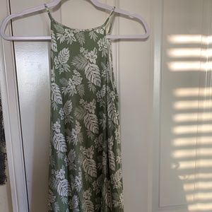 Forever 21 floral green dress